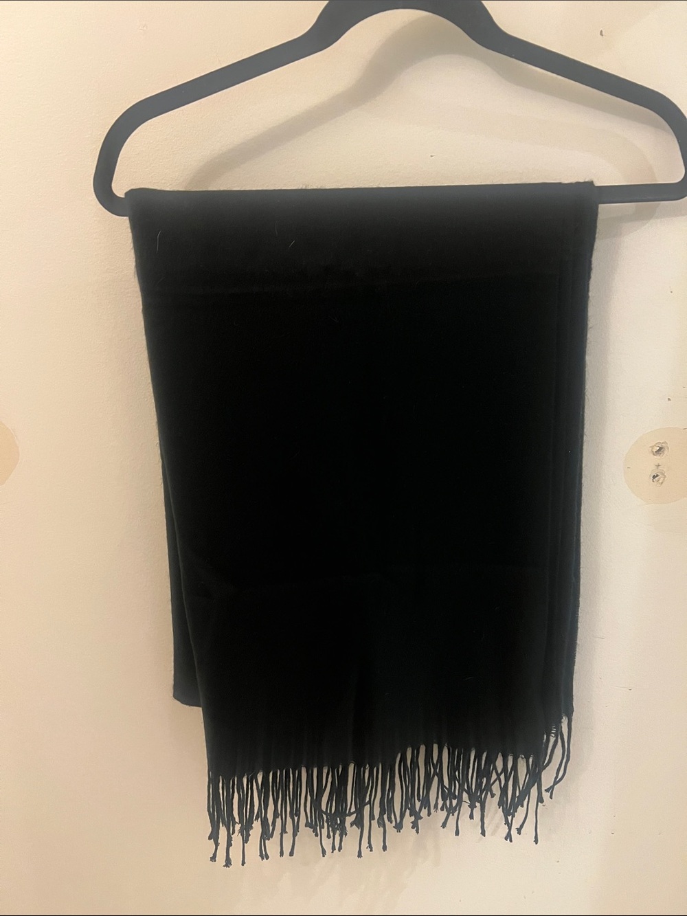 Black Fringe Scarf - Men Accessories